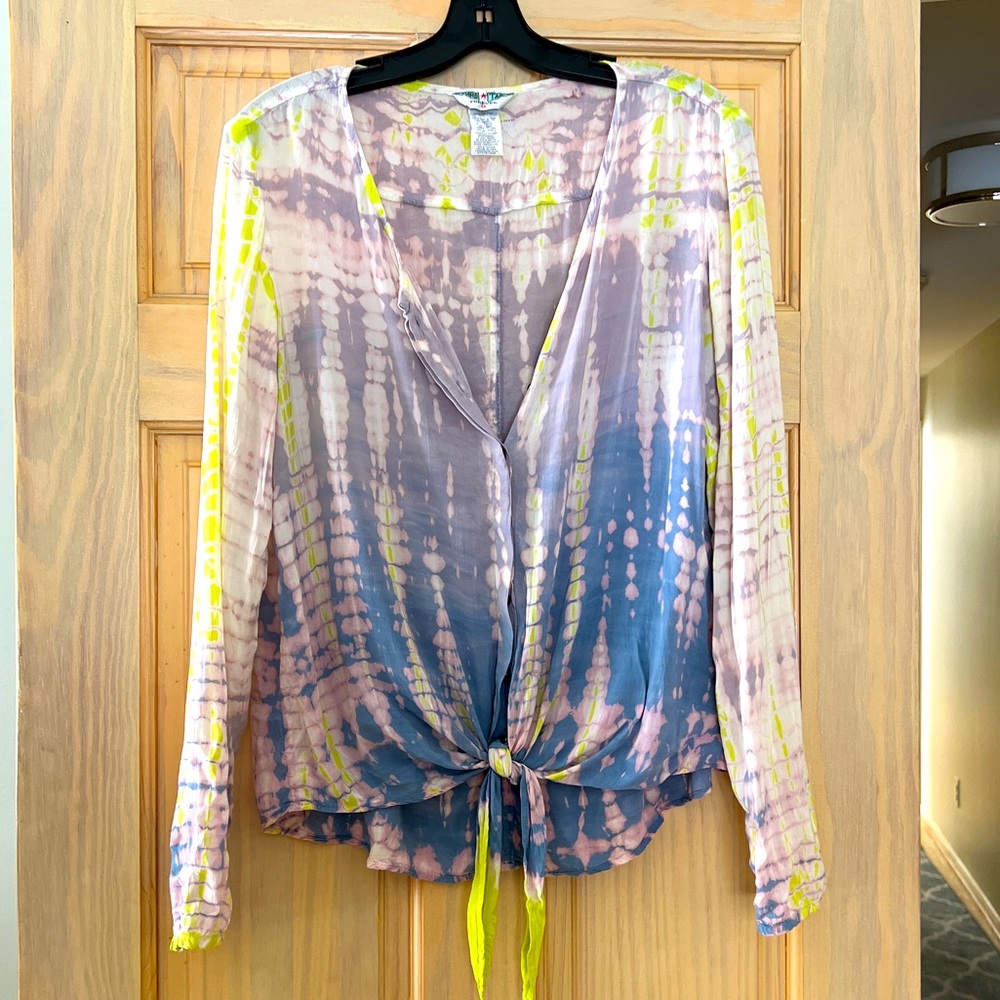 Hard Tail Tie Front Top- NWOT!